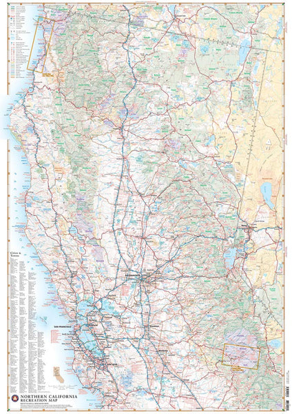 Northern California Recreation Map - Wide World Maps & MORE! - Book - Wide World Maps & MORE! - Wide World Maps & MORE!