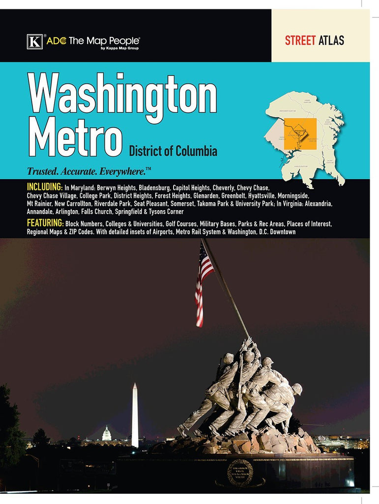 Washington, DC Metro Street Atlas - Wide World Maps & MORE! - Book - Wide World Maps & MORE! - Wide World Maps & MORE!