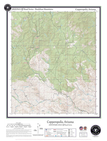 Copperopolis, Arizona / Off-Road Series - Wide World Maps & MORE!