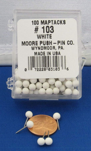 Moore Push-Pin Map Tacks - Wide World Maps & MORE! - Art and Craft Supply - Moore Push-Pin - Wide World Maps & MORE!