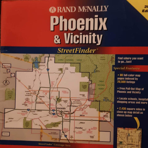 Rand McNally Phoenix & Vicintiy StreetFinder - Wide World Maps & MORE!