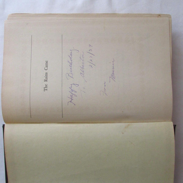 Rains Came a Novel of Modern India by Louis Bromfield (1937-06-07) [Hardcover] Louis Bromfield - Wide World Maps & MORE!