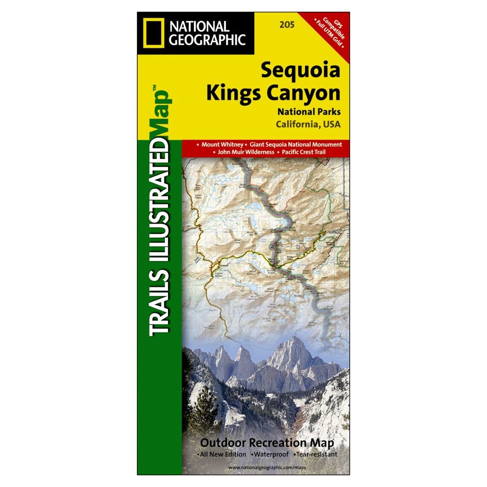 Trails Illustrated Sequoia Kings Canyon National Park Trails Map | Wide