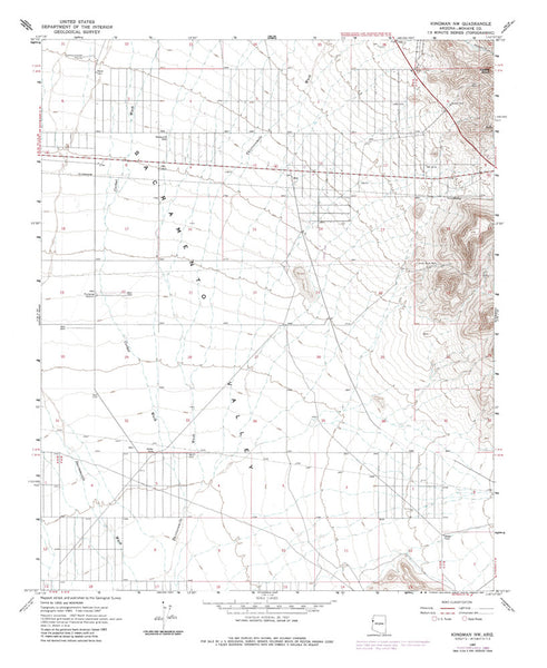 KINGMAN NW, Arizona 7.5' - Wide World Maps & MORE! - Map - Wide World Maps & MORE! - Wide World Maps & MORE!