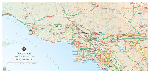 Greater Los Angeles and Vicinity - Wide World Maps & MORE! - Map - Wide World Maps & MORE! - Wide World Maps & MORE!