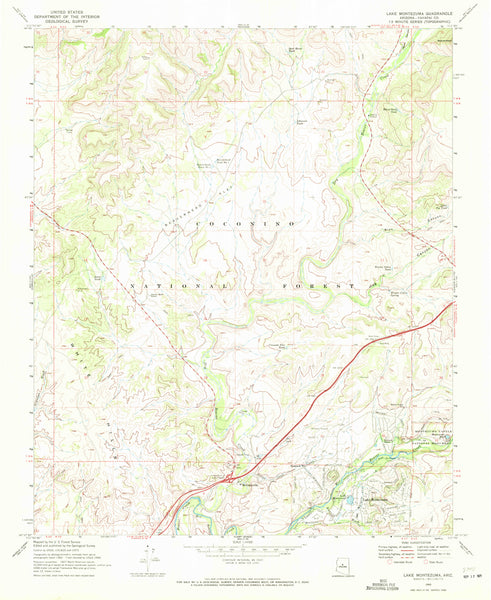 Lake Montezuma, Arizona (7.5'×7.5' Topographic Quadrangle) - Wide World Maps & MORE!