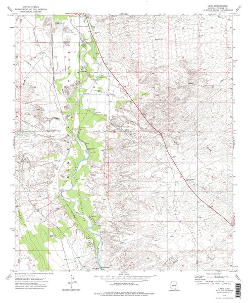 LAND, Arizona 7.5' - Wide World Maps & MORE! - Map - Wide World Maps & MORE! - Wide World Maps & MORE!