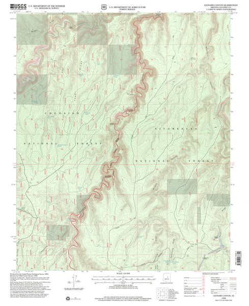 Leonard Canyon, AZ 7.5' - Wide World Maps & MORE! - Map - Wide World Maps & MORE! - Wide World Maps & MORE!