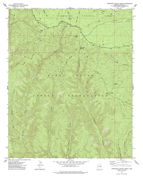 LIMESTONE CANYON N, Arizona 7.5' - Wide World Maps & MORE! - Map - Wide World Maps & MORE! - Wide World Maps & MORE!