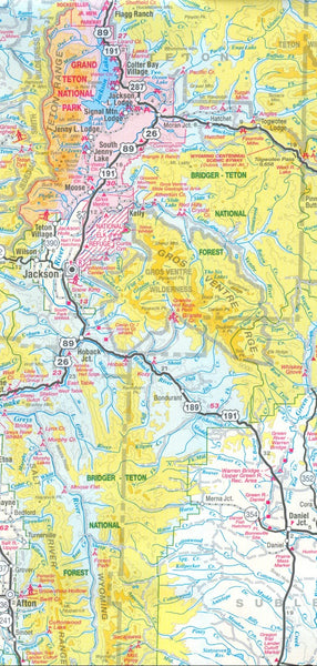 Topographic Recreational Map of Wyoming (Detailed Travel Map) - Wide World Maps & MORE!