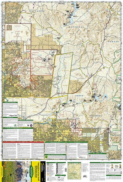 2019 Superstition and Four Peaks Wilderness Areas [Tonto National Forest] (National Geographic Trails Illustrated Map, 851) - Wide World Maps & MORE! - Map - National Geographic Maps - Wide World Maps & MORE!