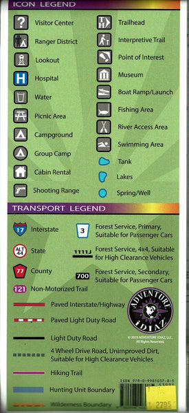 Arizona Hunt Unit 5B-North Hunting/Recreation Map - Wide World Maps & MORE! - Map - Adventure iDiaz Maps - Wide World Maps & MORE!