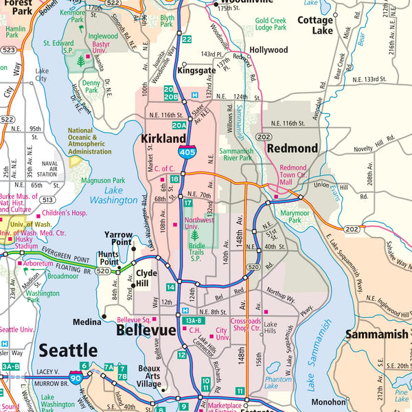 Rand McNally Easy To Fold: Washington State Laminated Map [Map] Rand McNally - Wide World Maps & MORE!