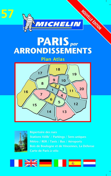 Michelin Paris Par Arrondissements Plan Atlas: Nouvelle Edition (Michelin Maps) - Wide World Maps & MORE! - Book - Wide World Maps & MORE! - Wide World Maps & MORE!