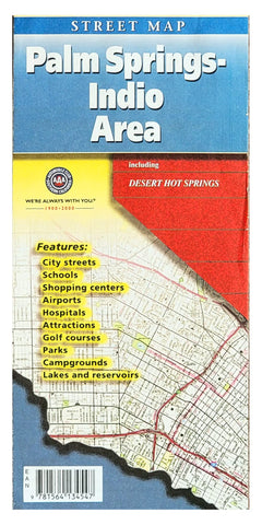 Palm Springs Indio Street Map - Wide World Maps & MORE!