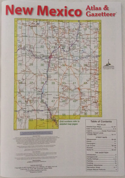 New Mexico Detailed Topographic Maps (DeLorme Atlas & Gazetteer) - Wide World Maps & MORE!