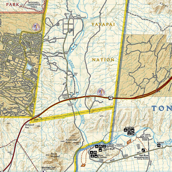 2019 Superstition and Four Peaks Wilderness Areas [Tonto National Forest] (National Geographic Trails Illustrated Map, 851) - Wide World Maps & MORE! - Map - National Geographic Maps - Wide World Maps & MORE!