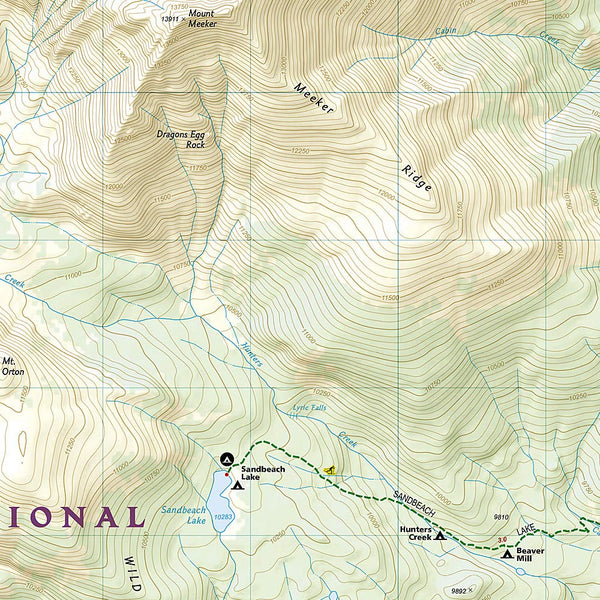 Longs Peak: Rocky Mountain National Park [Bear Lake, Wild Basin] (National Geographic Trails Illustrated Map) - Wide World Maps & MORE! - Book - NATIONAL GEOGRAPHIC - Wide World Maps & MORE!