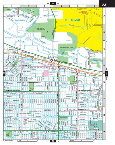 2014 Greater Portland Street Map Book - Wide World Maps & MORE! - Map - GM Johnson - Wide World Maps & MORE!