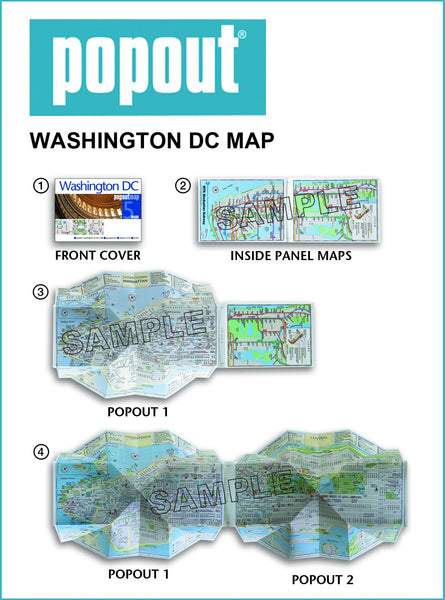 Washington DC PopOut Map (PopOut Maps) - Wide World Maps & MORE! - Book - Wide World Maps & MORE! - Wide World Maps & MORE!