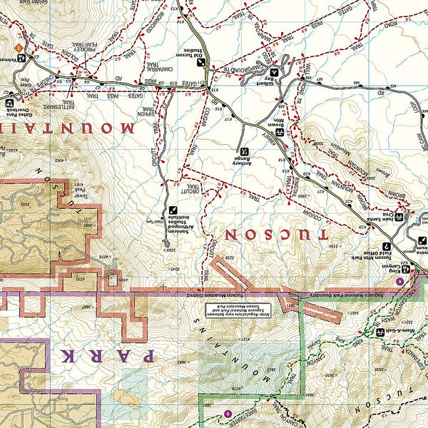 Saguaro National Park (National Geographic Trails Illustrated Map 237) - Wide World Maps & MORE! - Map - National Geographic Maps - Wide World Maps & MORE!