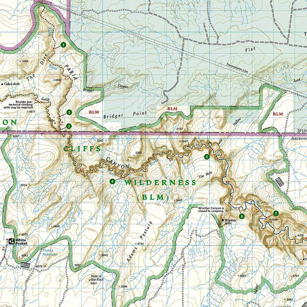 Paria Canyon, Kanab [Vermillion Cliffs National Monument, Grand Staircase-Escalante National Monument] (National Geographic Trails Illustrated Map #859) - Wide World Maps & MORE!