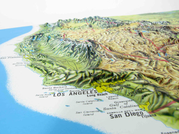 Hubbard Scientific 3D United States Map | A True Raised Relief Map - You Can Feel the Terrain | Vacuum-formed Molded Map | 34.5? x 22? | Detailed Topography - Wide World Maps & MORE!