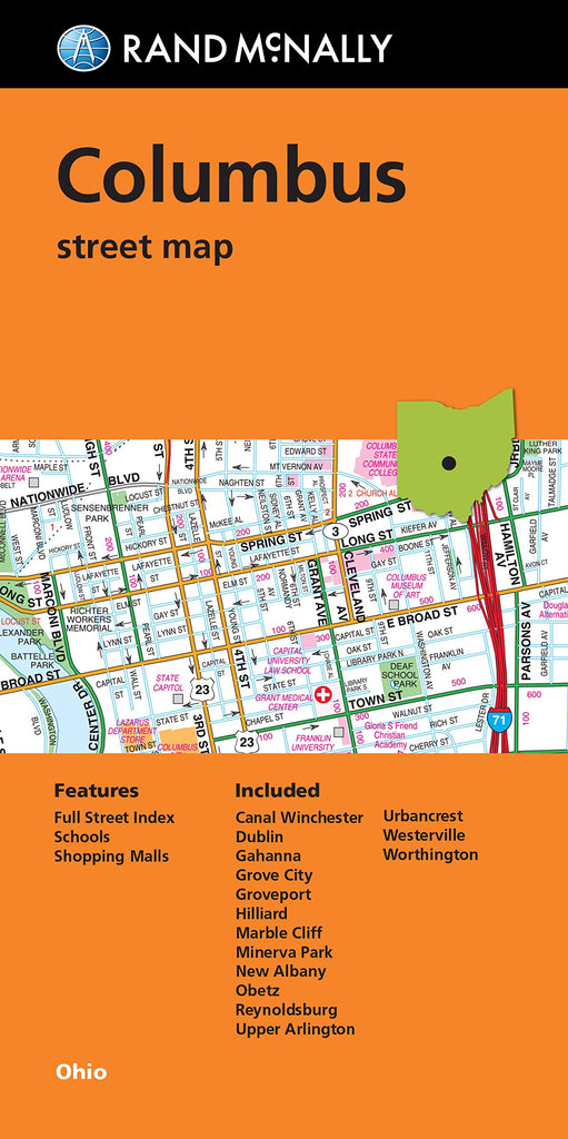 Rand McNally Folded Map: Columbus Street Map [Map] Rand McNally - Wide World Maps & MORE!