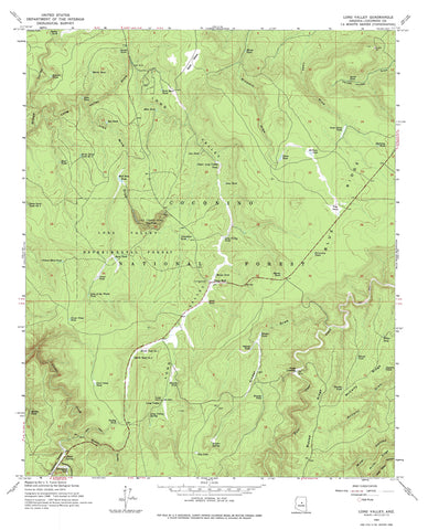 Long Valley, Arizona (7.5'×7.5' Topographic Quadrangle) - Wide World Maps & MORE!