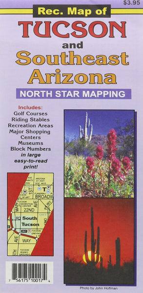 Recreation Map of Tucson and Southeast Arizona - Wide World Maps & MORE! - Map - North Star Mapping - Wide World Maps & MORE!