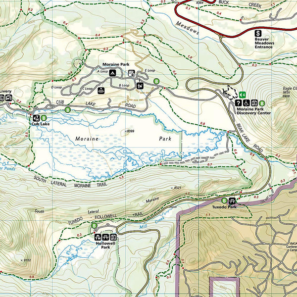 Longs Peak: Rocky Mountain National Park [Bear Lake, Wild Basin] (National Geographic Trails Illustrated Map) - Wide World Maps & MORE! - Book - NATIONAL GEOGRAPHIC - Wide World Maps & MORE!