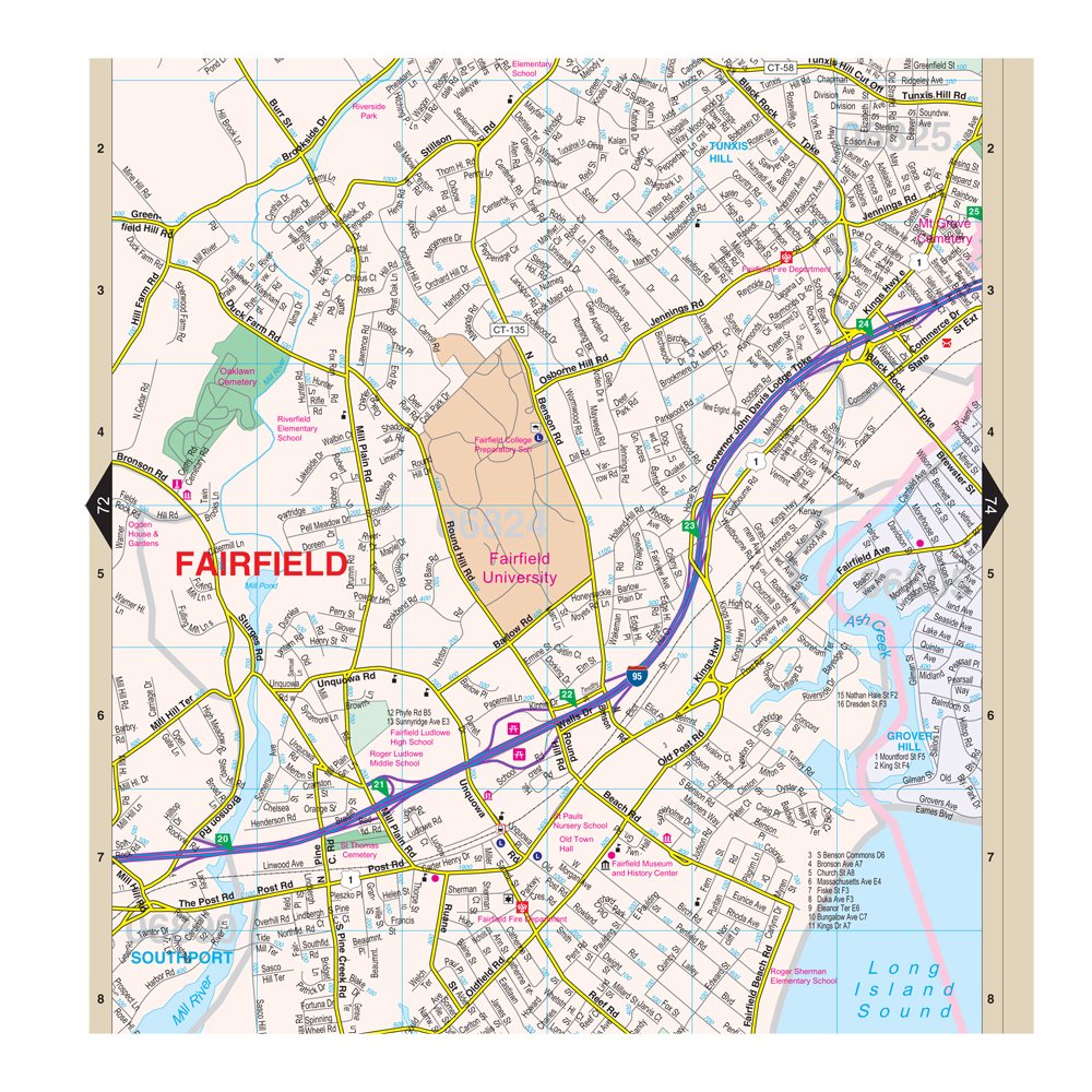 Fairfield County, CT Street Atlas - Wide World Maps & MORE! - Book - Wide World Maps & MORE! - Wide World Maps & MORE!