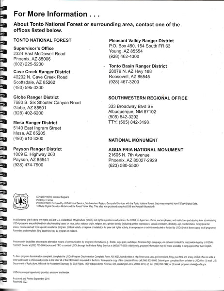 Tonto National Forest Atlas (7?' Quadrangle Topographic Maps) [Spiral-bound] Geospatial Services - Wide World Maps & MORE!