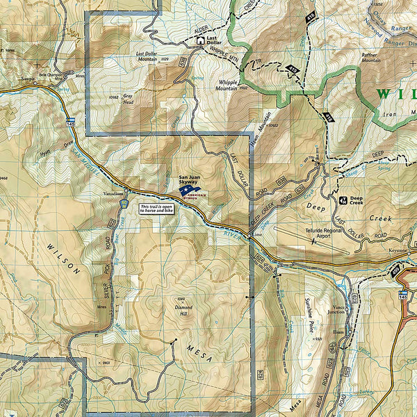 Telluride, Silverton, Ouray, Lake City (National Geographic Trails Illustrated Map 141) - Wide World Maps & MORE! - Map - National Geographic Maps - Wide World Maps & MORE!