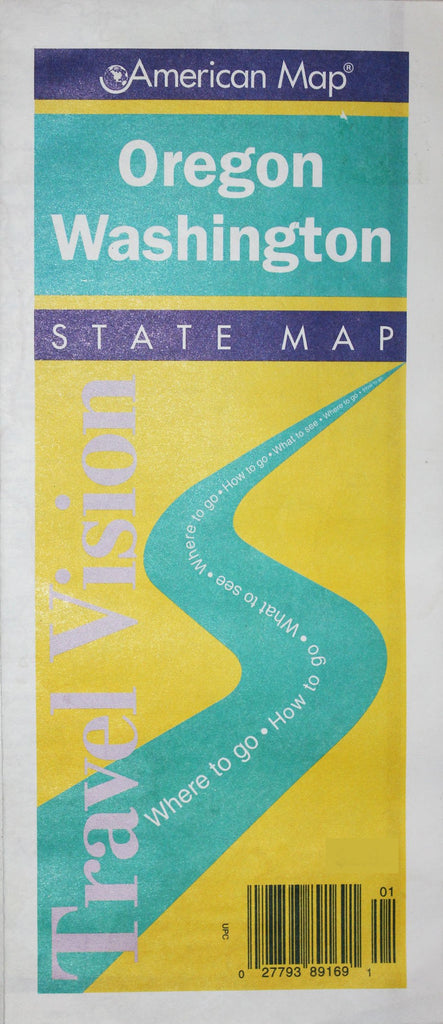 Oregon Washington: Road Map (Travelvision State Maps) - Wide World Maps & MORE! - Book - Wide World Maps & MORE! - Wide World Maps & MORE!