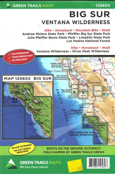 Big Sur | Ventana Wilderness - Wide World Maps & MORE! - Map - Green Trails Maps - Wide World Maps & MORE!