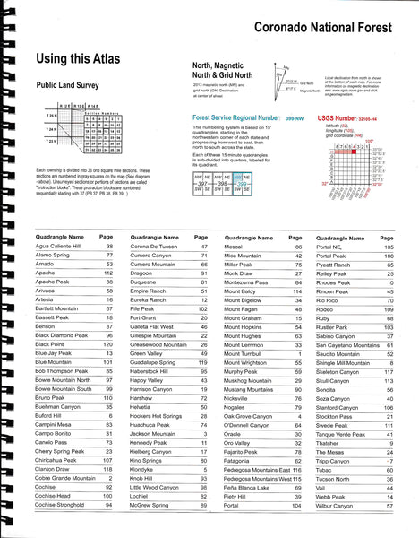 Coronado National Forest Atlas (7½' Quadrangle Topographic Maps) - Wide World Maps & MORE!