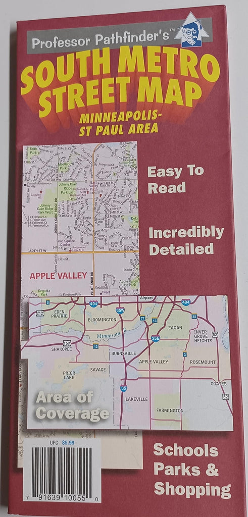 Minneapolis-St Paul South Metro Street Map Hedberg Maps - Wide World Maps & MORE!