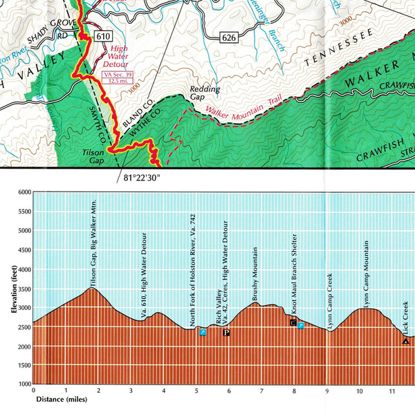 Official Southwest Virginia Appalachian Trail Maps - Wide World Maps & MORE!