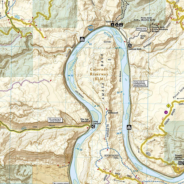 Moab South (National Geographic Trails Illustrated Map) - Wide World Maps & MORE! - Map - Trails Illustrated - Wide World Maps & MORE!