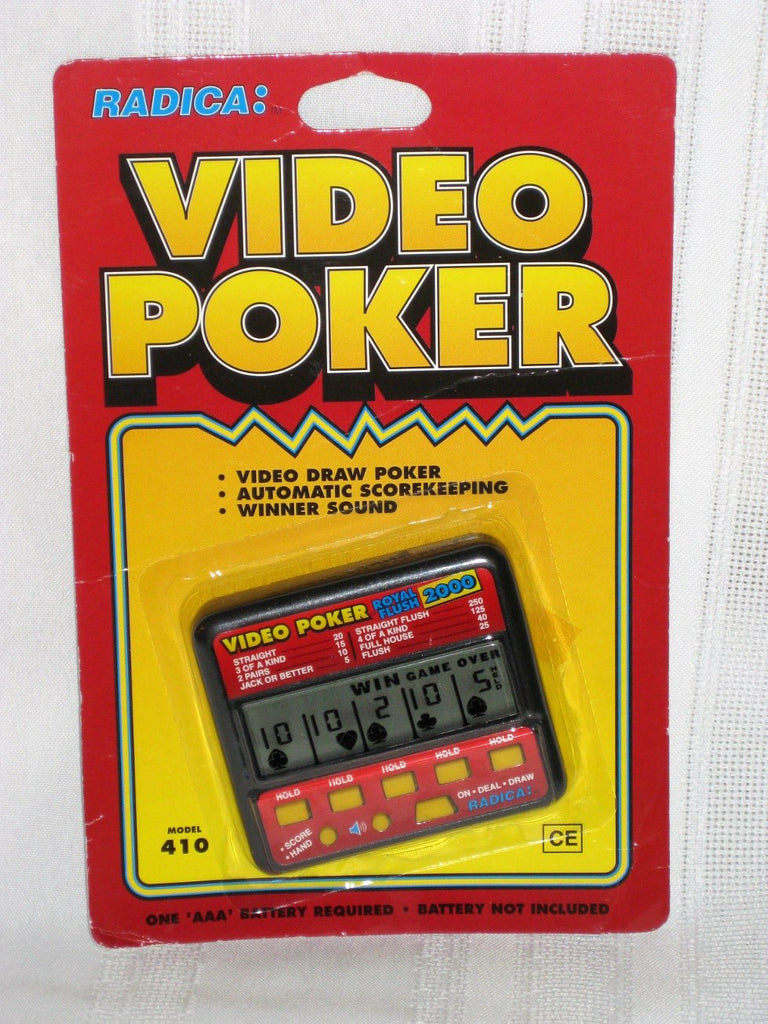 Radioshack Deluxe 2 Player Draw Poker Handheld Electronic 