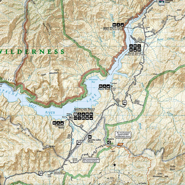 2019 Superstition and Four Peaks Wilderness Areas [Tonto National Forest] (National Geographic Trails Illustrated Map, 851) - Wide World Maps & MORE! - Map - National Geographic Maps - Wide World Maps & MORE!