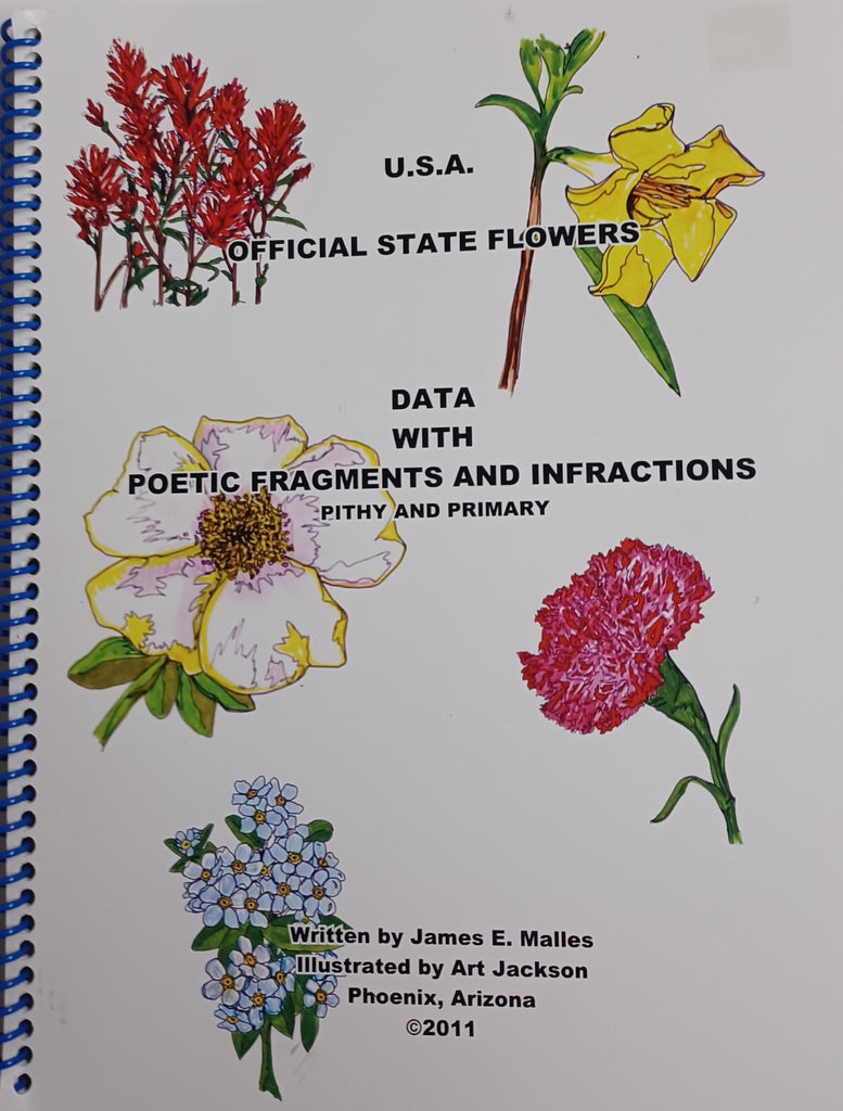 USA Official State Flowers [Spiral-bound] James Malles and Illustrated by Art Jackson - Wide World Maps & MORE!