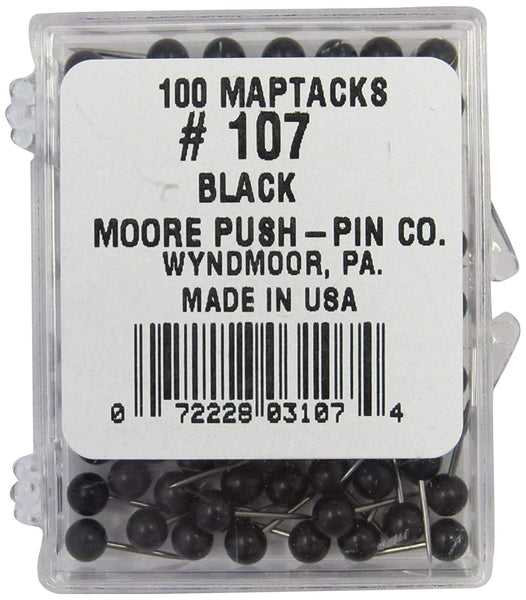 Moore Push-Pin Map Tacks - Wide World Maps & MORE! - Art and Craft Supply - Moore Push-Pin - Wide World Maps & MORE!