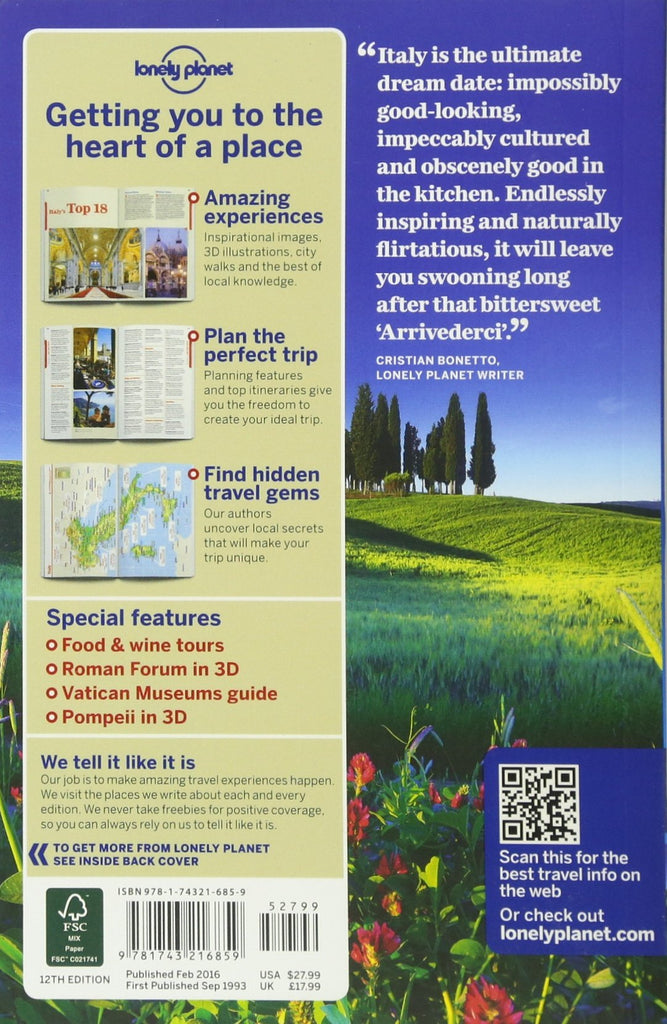 Lonely Planet Italy (Country Guide)