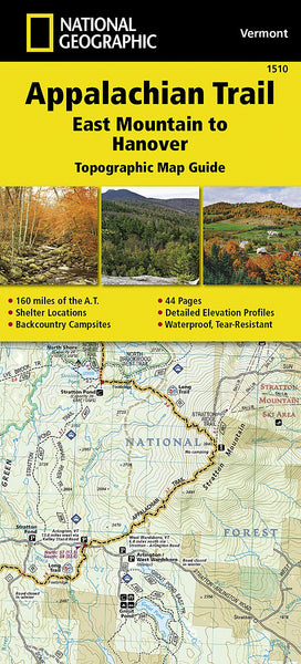 Appalachian Trail, East Mountain to Hanover [Vermont] (National Geographic Topographic Map Guide (1510)) - Wide World Maps & MORE! - Book - National Geographic Maps - Wide World Maps & MORE!