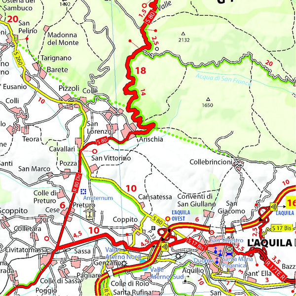 Michelin Local Map 361: Abruzzo, Molise 1:200K Italy - Wide World Maps & MORE!