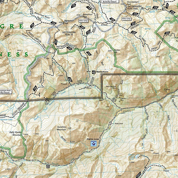 Telluride, Silverton, Ouray, Lake City (National Geographic Trails Illustrated Map 141) - Wide World Maps & MORE! - Map - National Geographic Maps - Wide World Maps & MORE!