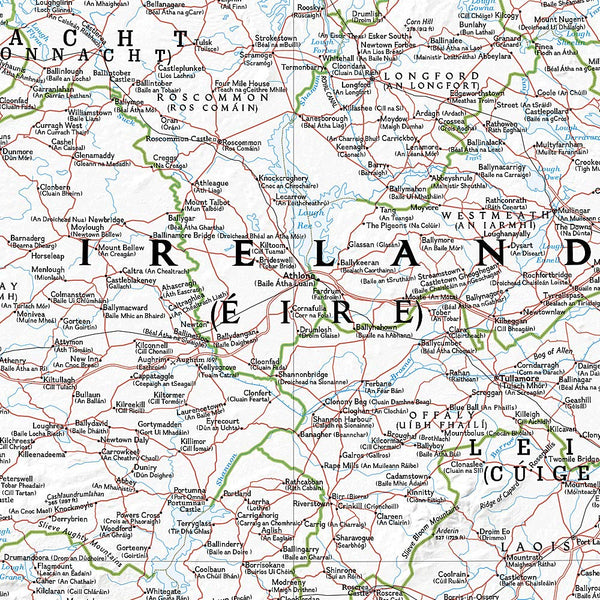 Ireland Classic [Tubed] (National Geographic Reference Map) - Wide World Maps & MORE! - Map - National Geographic Maps - Wide World Maps & MORE!