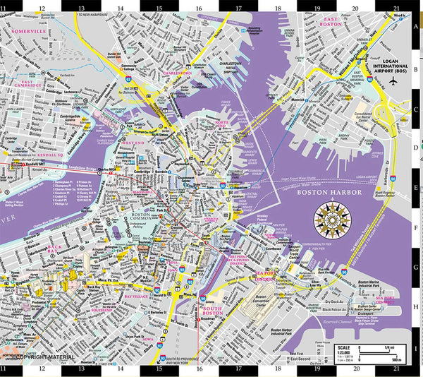 Streetwise Boston Map - Laminated City Center Street Map of Boston, Massachusetts (Michelin Streetwise Maps) - Wide World Maps & MORE!